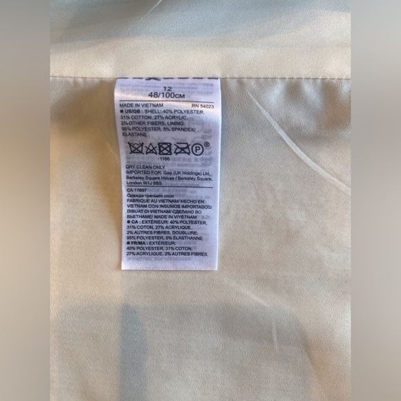 Banana Republic Scalloped Front Tweed Jacket LIKE NEW - Picture 3 of 5